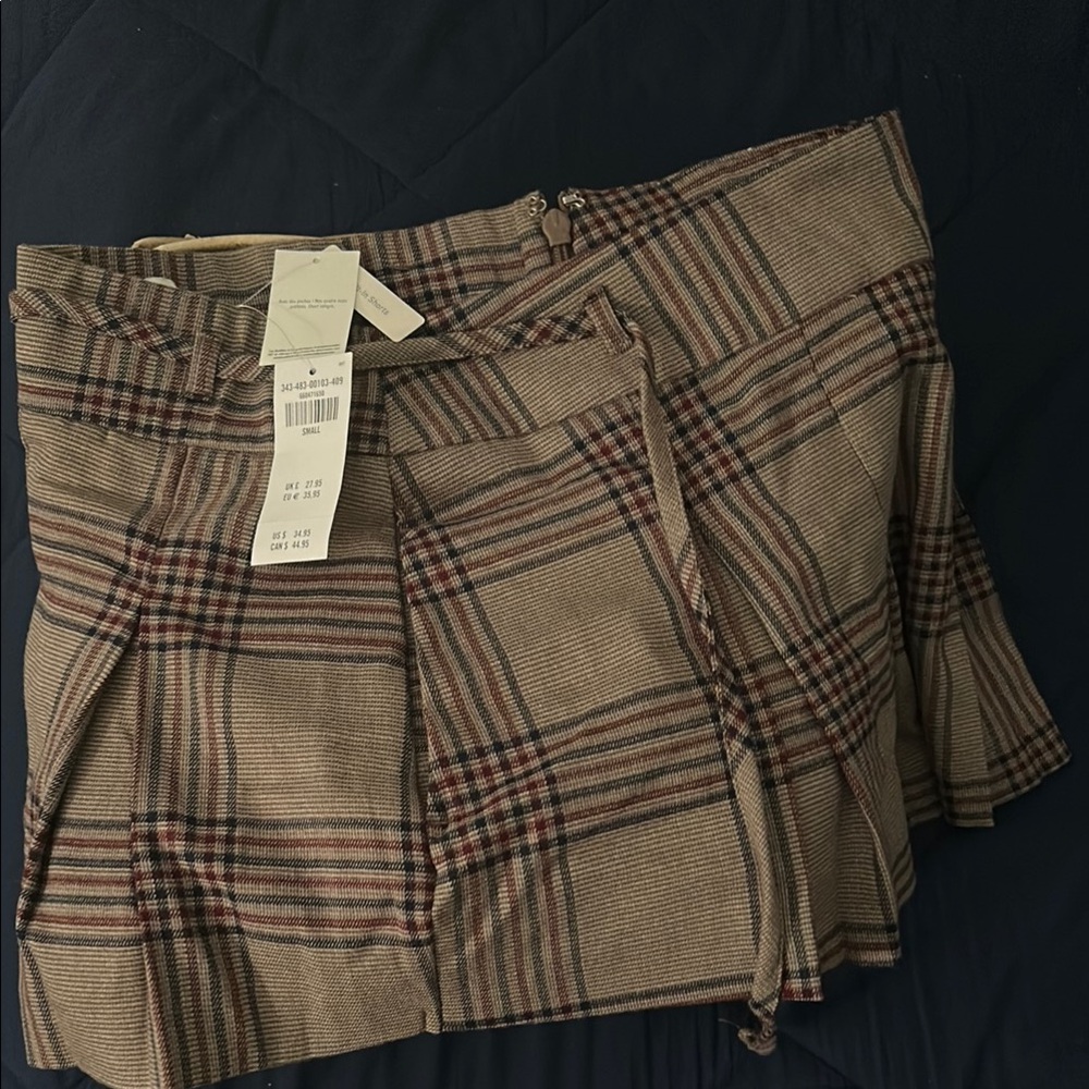 Hollister Classic Plaid A-Line Skirt